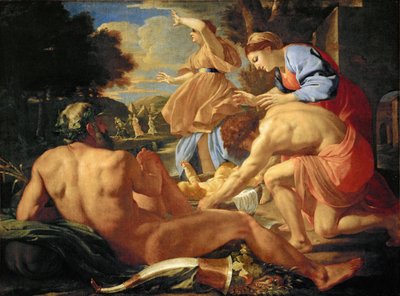 Expositie van Mozes door Nicolas Poussin